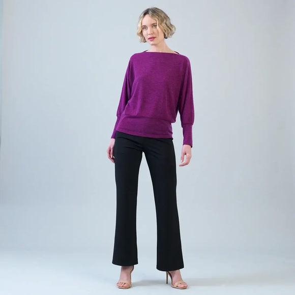 Clara Sunwoo Light Weight Boat Neck Blouson Sweater