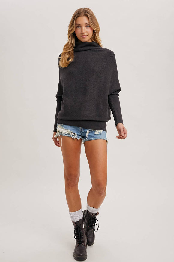 Slouch Dolman Sleeve Pullover - RESTOCKING