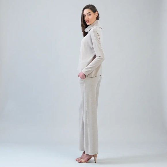 Clara Sunwoo Ultra Soft Travel Knit Turtleneck with Tipped Hem