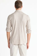 Raffi Aqua Cotton Button up Front Long Sleeve-45