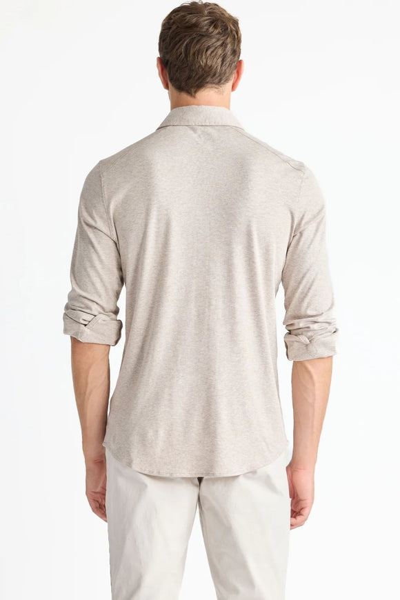 Raffi Aqua Cotton Button up Front Long Sleeve