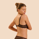 Simone Perele Caresse 3D Plunge Bra-  Cocao-2