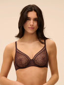 Simone Perele Comete Full Cup Bra - Dark Brown-14