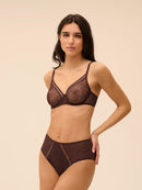 Simone Perele Comete Full Cup Bra - Dark Brown-11