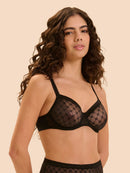 Simone Perele Plume Moulded Full Cup Bra - BLACK-1