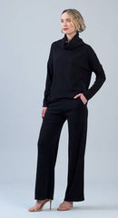 Clara Sunwoo Ultra Soft Travel Knit Turtleneck with Tipped Hem-1