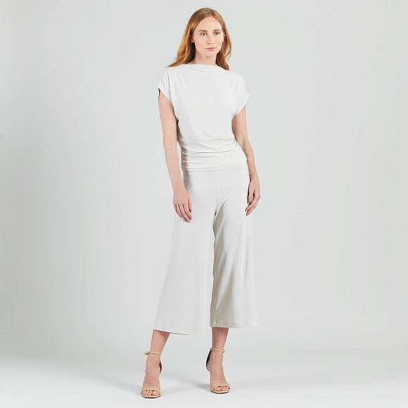 Clara Sunwoo Side Ruched Boat Neck Top - RESTOCKING IN JANUARY