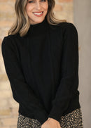 Inherit Noelle Black Cable Knit Sweater - ARRIVING SOON-5