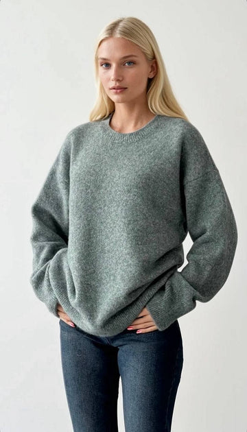 Oversized Crewneck Sweater – One Size