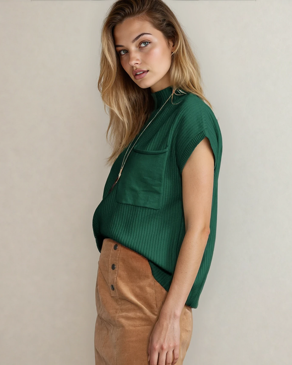 Indie & Co. Ayla Short Sleeve Knit Sweater