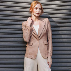 Clara Sunwoo Liquid Leather ™ Signature Pocket Blazer - 0