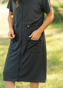 Scout Zip Front Athletic Midi Dress-7