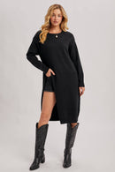 High Slit Longline Pullover-9
