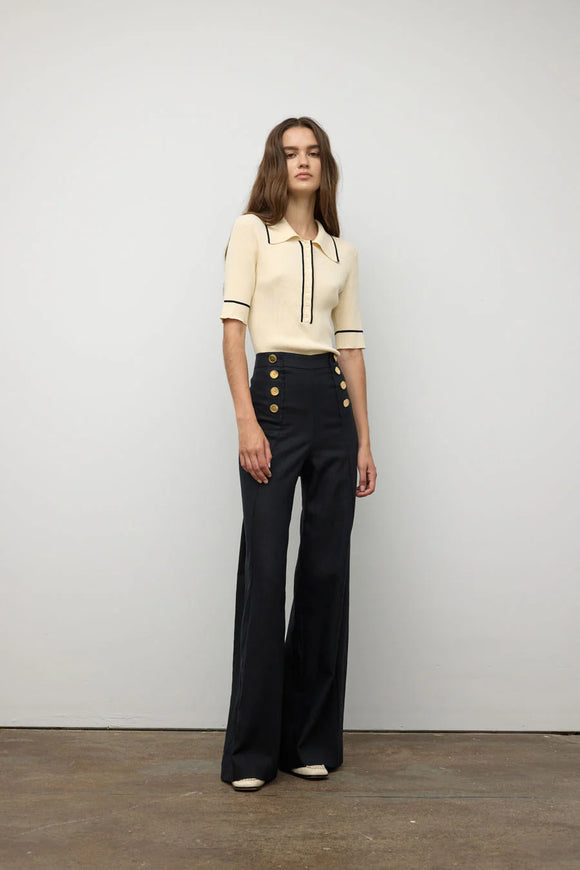 Iris Setlakwe Short Sleeve Polo