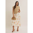 Watercolor Abstract Bias-Cut Midi Skirt-10