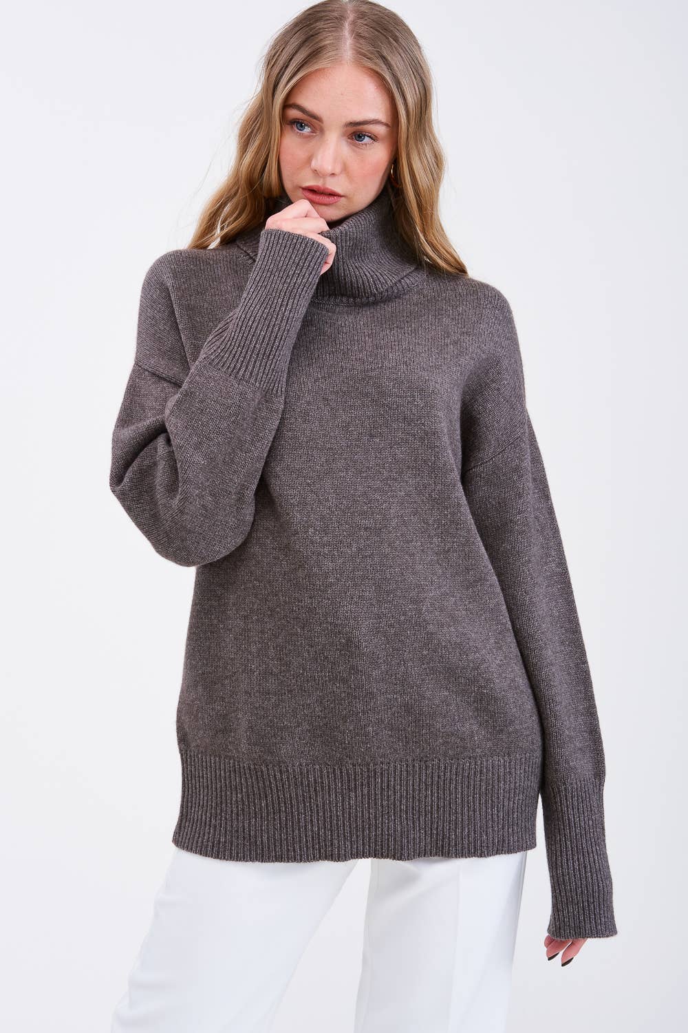 Flat White Alaise Cashmere Sweater Pullover