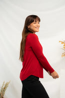 Terrera Georgia Crew Neck Long Sleeve Top-16