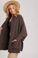 Plush Boucle Open-Front Cardigan Wrap - ARRIVING SOON-7