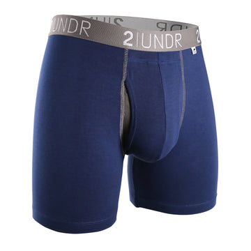Buy navy-grey 2Undr Swing Shift Boxer Brief Solid
