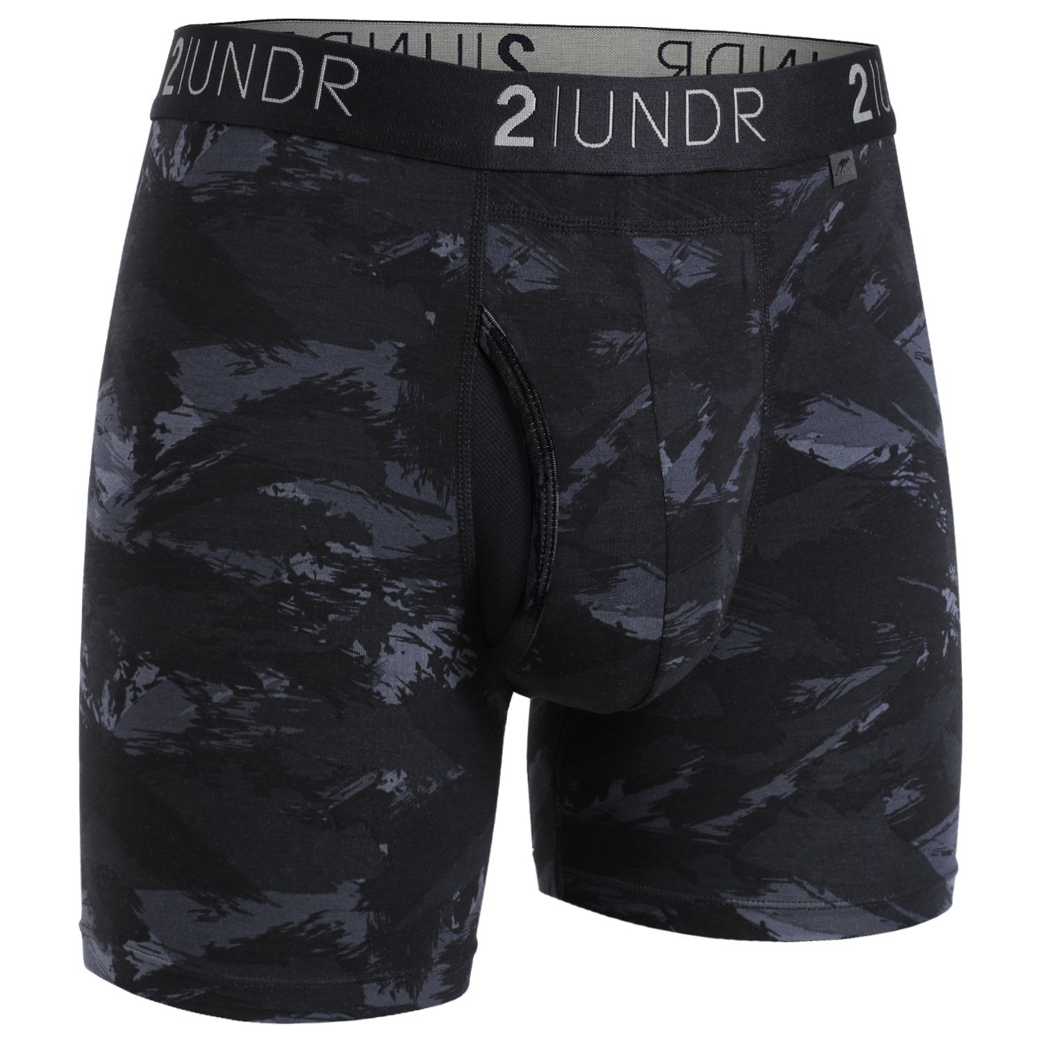 2Undr Swing Shift Boxer Brief Prints - Black Storm