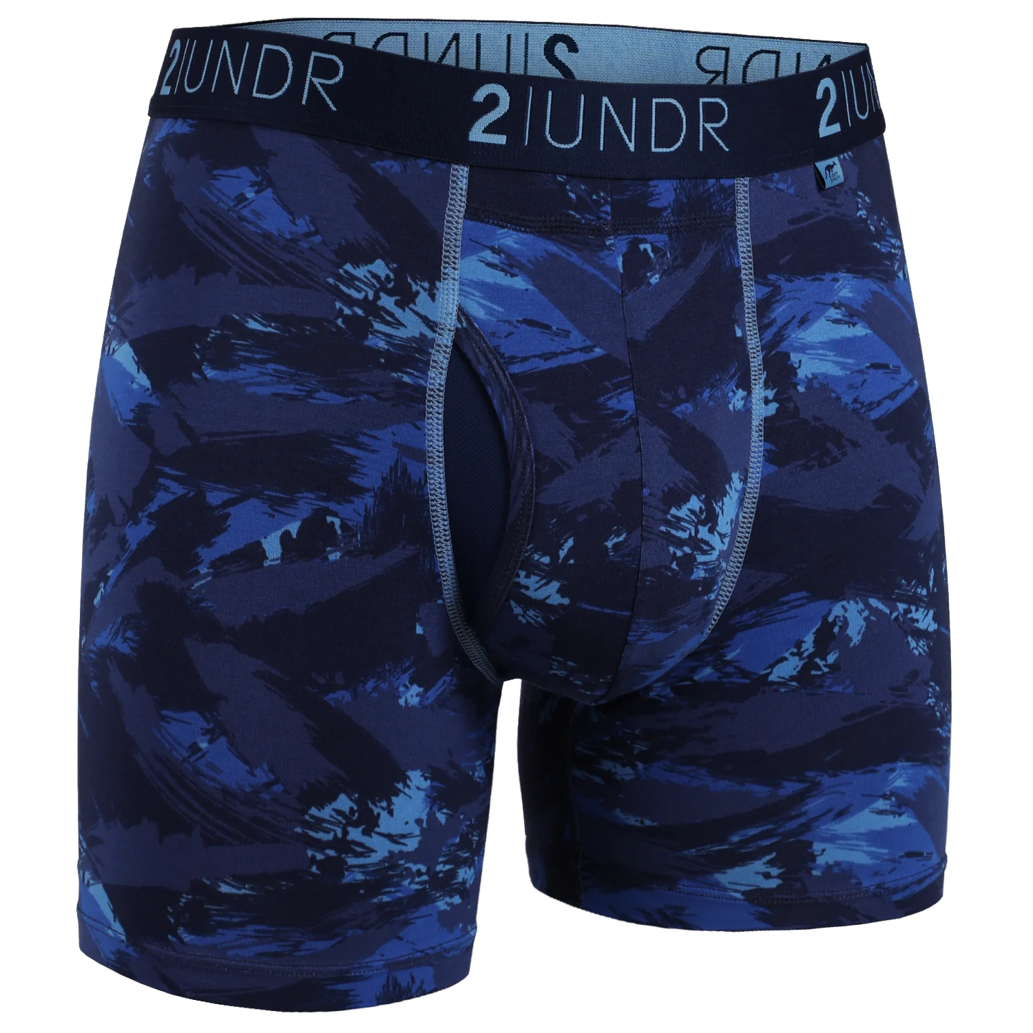 2Undr Swing Shift Boxer Brief Prints - Blue Storm