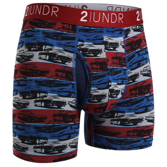 2Undr Swing Shift Boxer Brief Prints - Race Pace