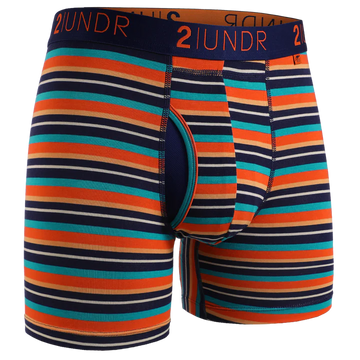 2Undr Swing Shift Boxer Brief Prints - Beach Stripe