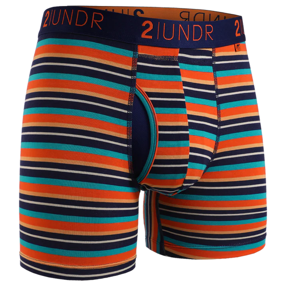 2Undr Swing Shift Boxer Brief Prints - Beach Stripe