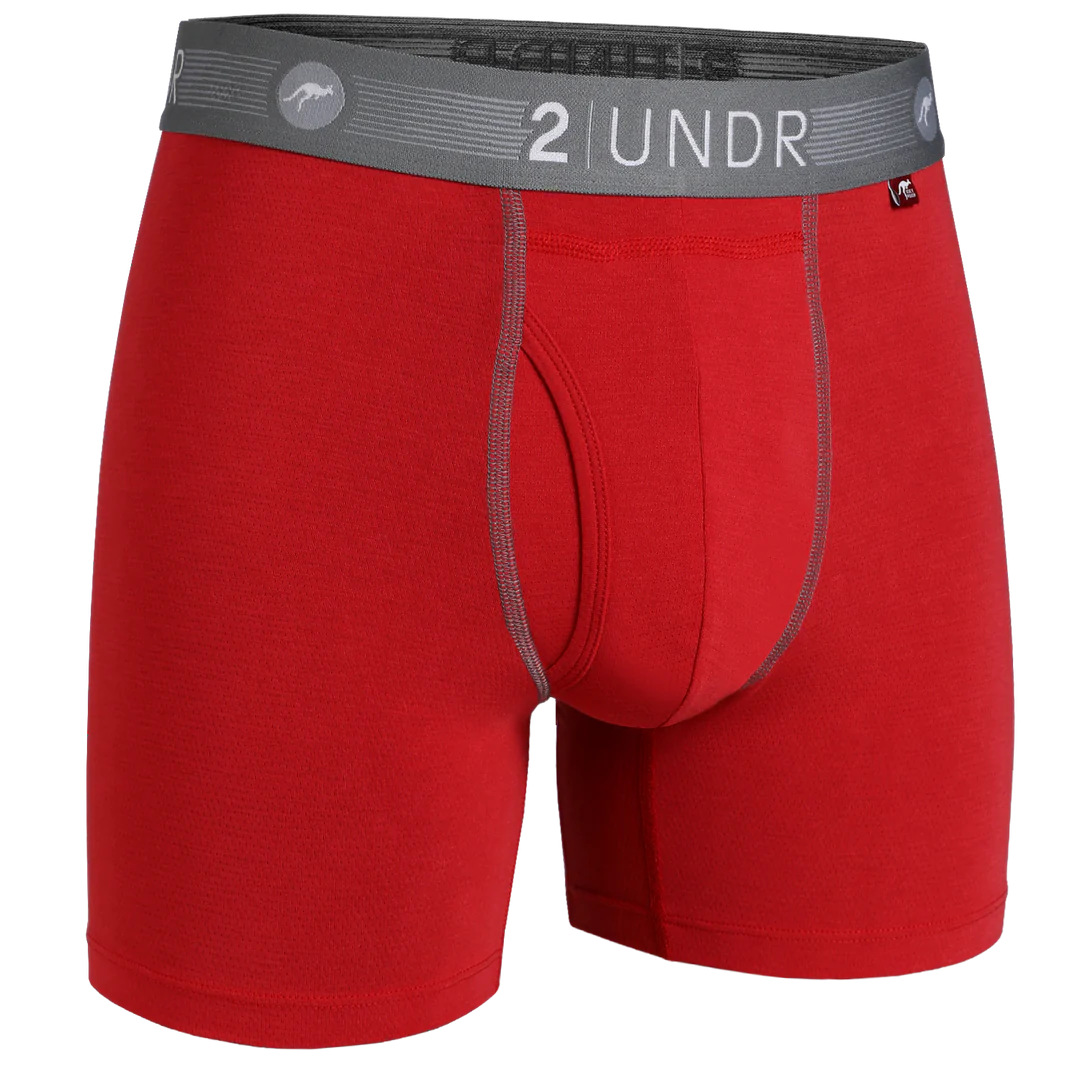 Buy red 2Undr Flow Shift Boxer Brief - Solid