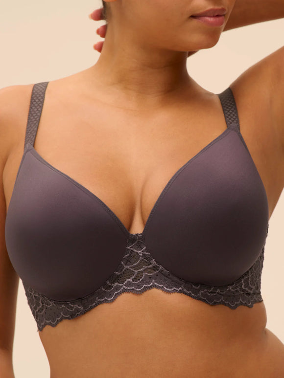 Simone Perele Caresse 3D Plunge GRAPHITE GREY Bra 12A316