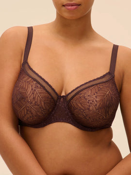 Simone Perele Comete Full Cup Bra - Dark Brown