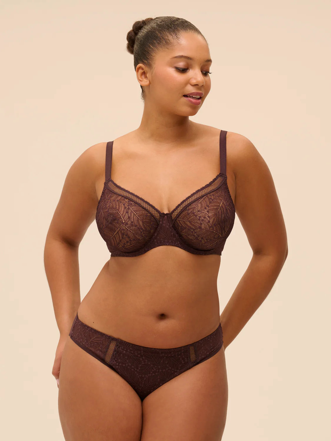 Simone Perele Comete Full Cup Bra - Dark Brown