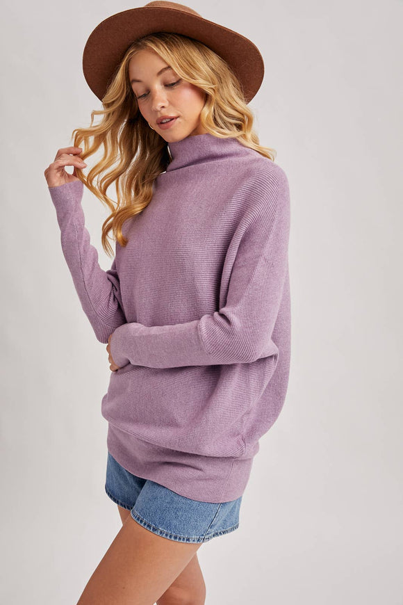 Slouch Dolman Sleeve Pullover - RESTOCKING