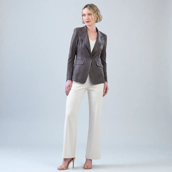 Clara Sunwoo Liquid Leather ™ Signature Pocket Blazer