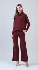 Clara Sunwoo Ultra Soft Travel Knit Turtleneck with Tipped Hem-5