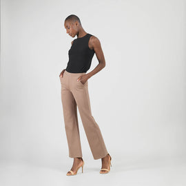Clara Sunwoo Rayon-Ponte Knit  Loose Leg Pocket Pant - ARRIVING SOON - 0