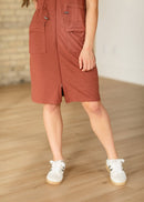 Scout Zip Front Athletic Midi Dress-23