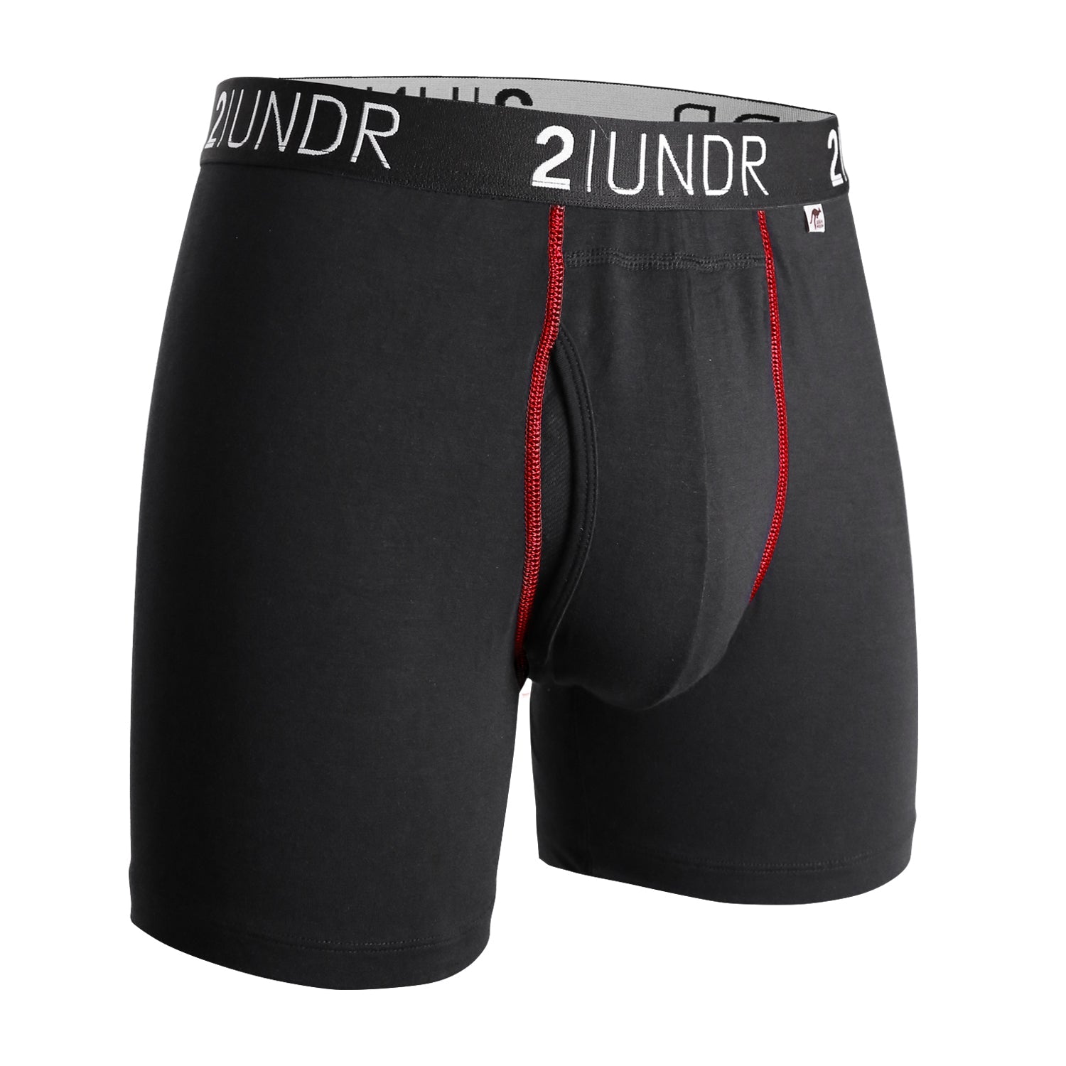 2Undr Swing Shift Boxer Brief Solid - Black/Red* - My Filosophy