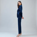 Clara Sunwoo Velvet Shimmer Signature Pocket Blazer-7