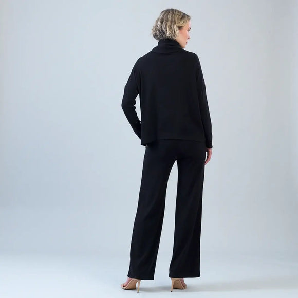Clara Sunwoo Ultra Soft Travel Knit Turtleneck with Tipped Hem