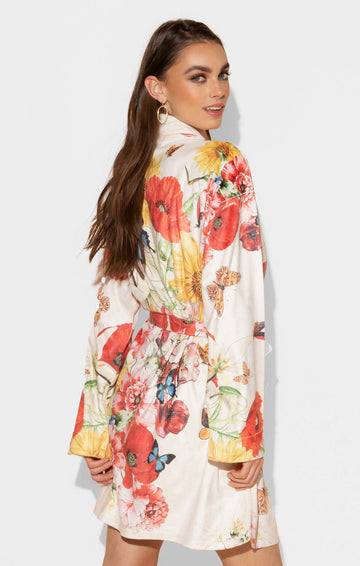 Wrap Up Bouquet Short Robe - 0