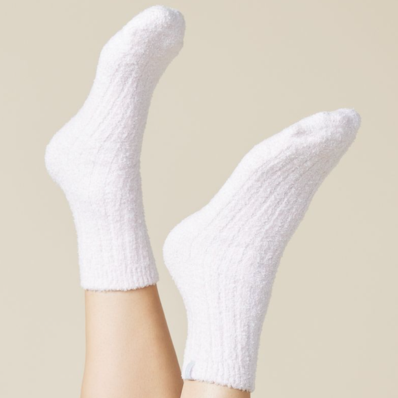 Softies Cozy Marshmallow Crew Socks with Grippers for Women