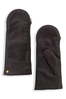 Sydney Cashmere Lined Convertible Leather Mittens - Women-3