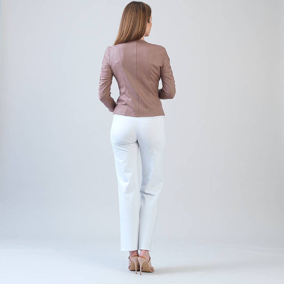 Clara Sunwoo Liquid Leather ™ Ruched Detail Jacket - COMING SOON
