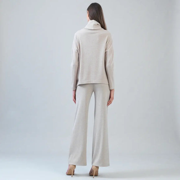 Clara Sunwoo Ultra Soft Travel Knit Turtleneck with Tipped Hem