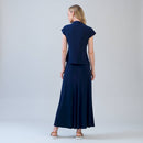 Clara Sunwoo Cascade Drape Hi-Low Maxi Skirt – Travel-Friendly, Wrinkle-Free-5