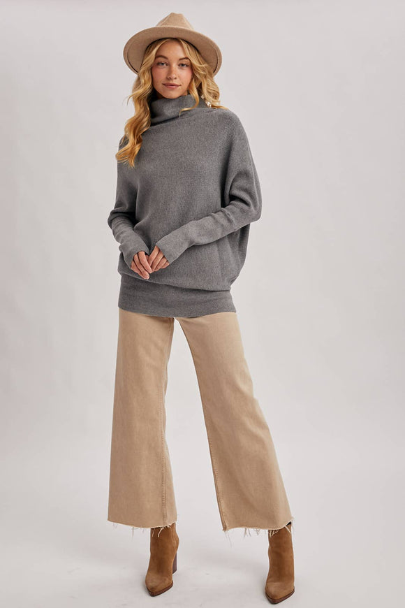 Slouch Dolman Sleeve Pullover - RESTOCKING