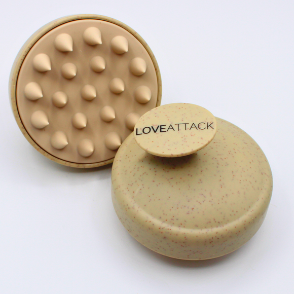 Wheat Straw + Silicone Scalp Massager Brush