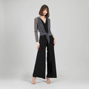 Clara Sunwoo Sheer Shimmer - Modern Tie Front Cardigan-1