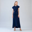 Clara Sunwoo Cascade Drape Hi-Low Maxi Skirt – Travel-Friendly, Wrinkle-Free-3